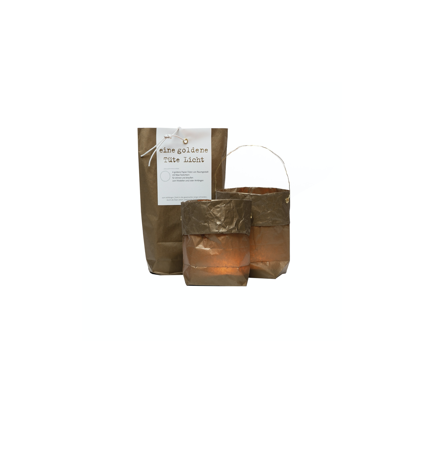 "Eine goldene Tüte Licht"