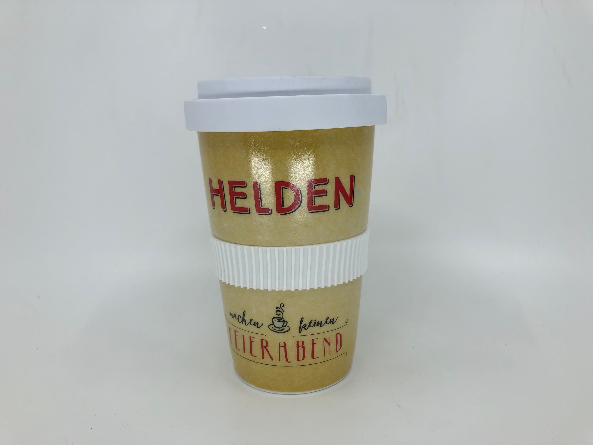 Coffee-To-Go-Becher - Helden machen keinen Feierabend